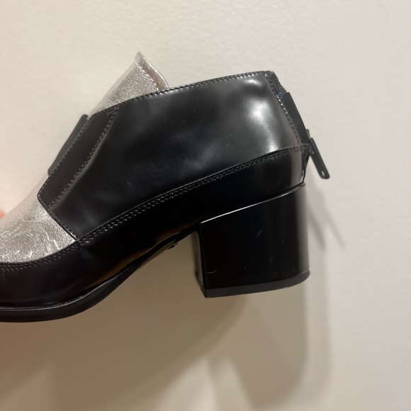 Authentic ALEXANDER MCQUEEN silver and black boots size EU 37 US 7 - Picture 14 of 16